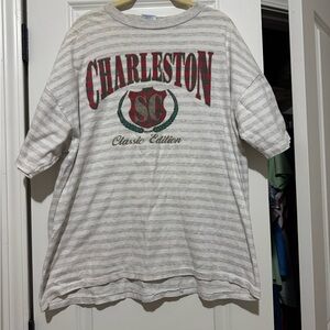 Vintage Striped Charleston South Carolina Graphic T-Shirt Unisex‎ XL